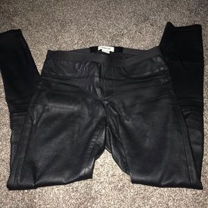 Helmut Lang cropped leather pants